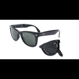 New.Ray-Ban Men's Polarized Wayfarer Folding RB4105-601